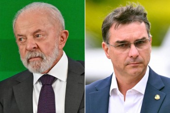 Quaest mostra Lula à frente de Flávio Bolsonaro após caso Dark Horse